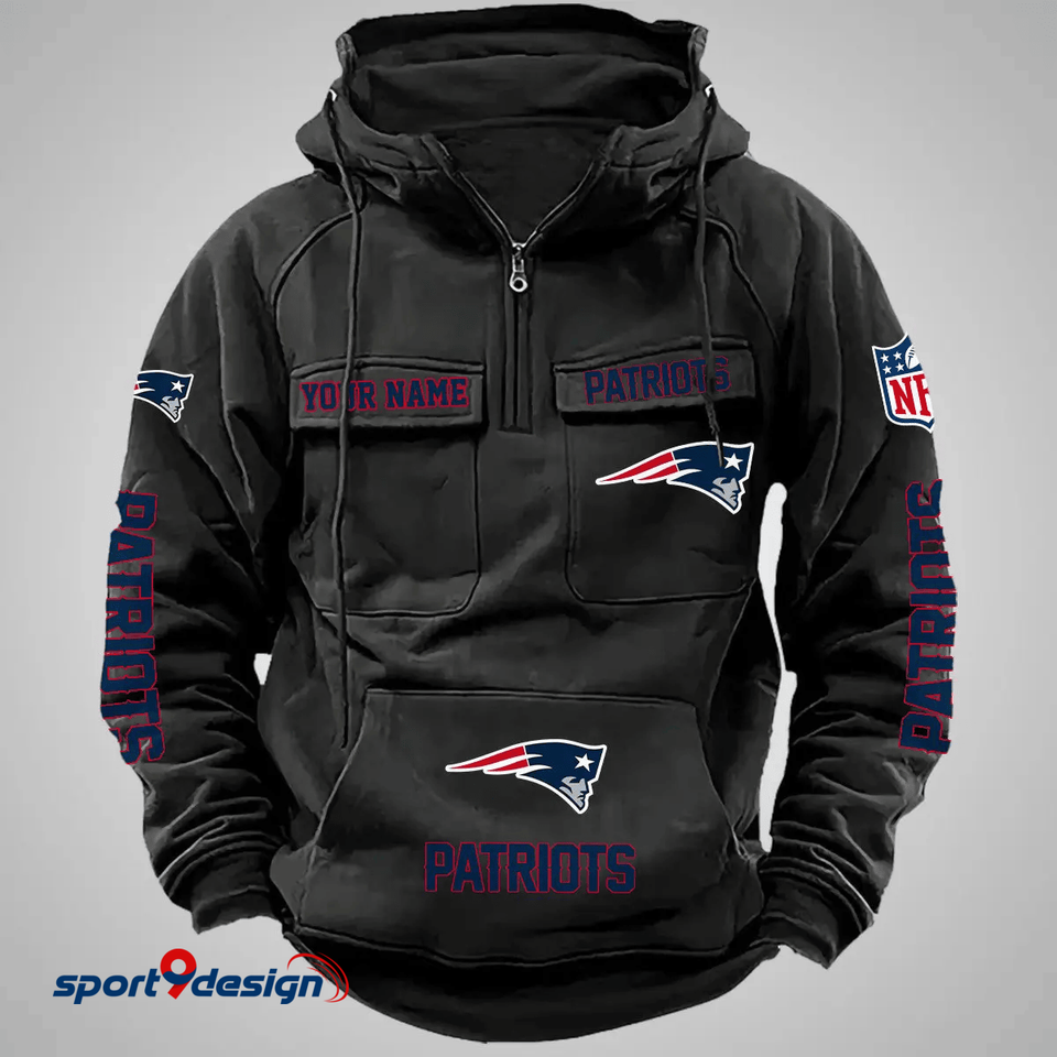 NE Patriots Custom Cargo Hoodie For Fan Unisex T-shirt, Sweatshirt, Hoodie, Long Sleeve Tee - T-Shirt, Sweatshirt, Hoodie