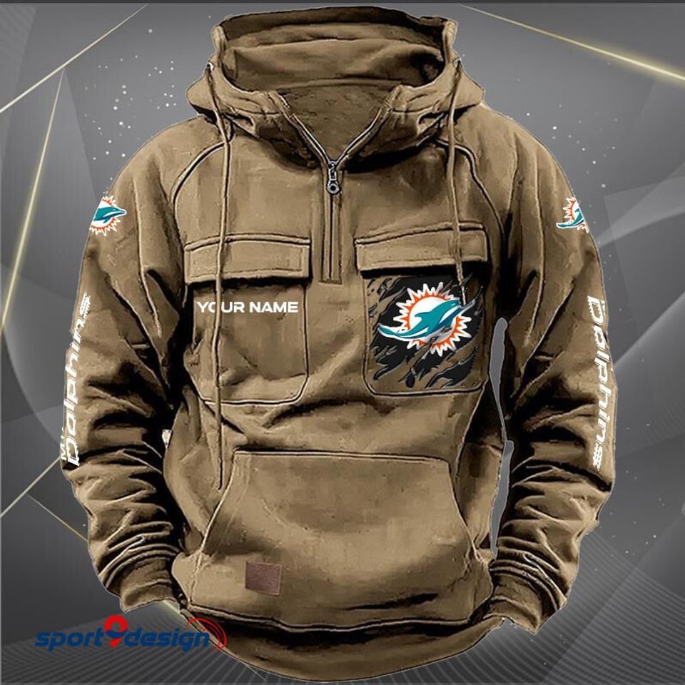 Miami Dolphins Vintage Men Hoodie AZVMHD051 - Sport9Design Unisex T-shirt, Sweatshirt, Hoodie, Long Sleeve Tee - T-Shirt, Sweatshirt, Hoodie
