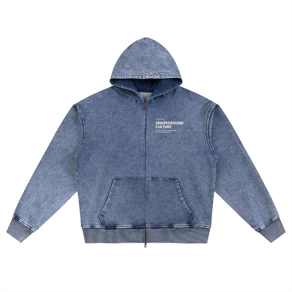 Snow Wash Oversized Zip-Up Hoodie Unisex T-shirt, Sweatshirt, Hoodie, Long Sleeve Tee - T-Shirt, Sweatshirt, Hoodie