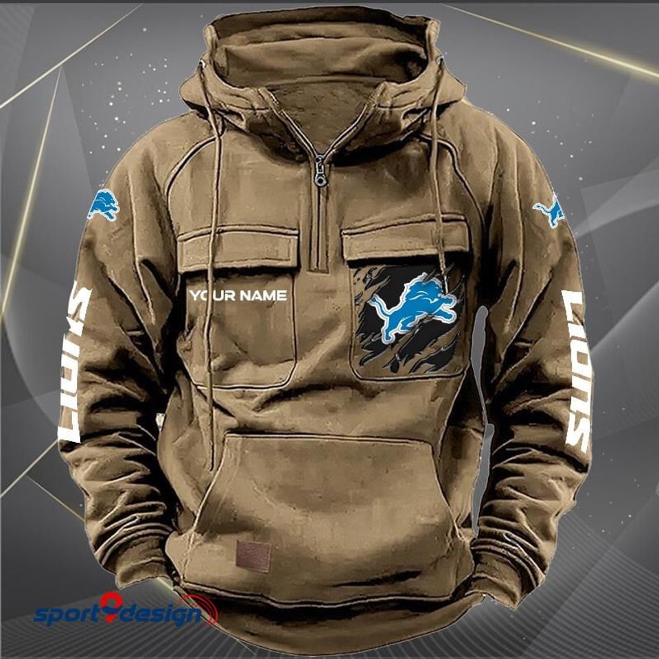 Detroit Lions Vintage Men Hoodie Unisex T-shirt, Sweatshirt, Hoodie, Long Sleeve Tee - T-Shirt, Sweatshirt, Hoodie