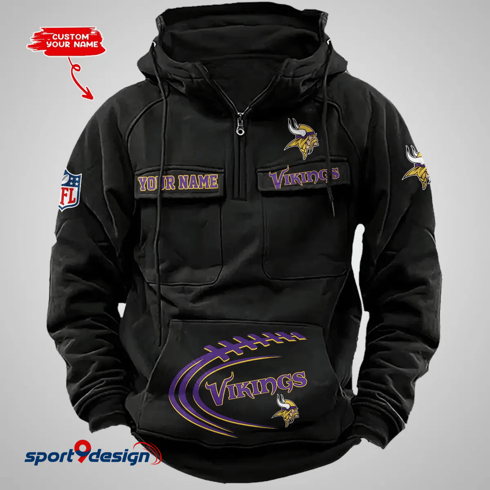 Minnesota Vikings Vintage Men Hoodie AZVMHD128 - Sport9Design Unisex T-shirt, Sweatshirt, Hoodie, Long Sleeve Tee - T-Shirt, Sweatshirt, Hoodie