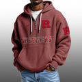 Rutgers EST 1869 Half Quarter Zip Waffle Hoodie Unisex T-shirt, Sweatshirt, Hoodie, Long Sleeve Tee - T-Shirt, Sweatshirt, Hoodie