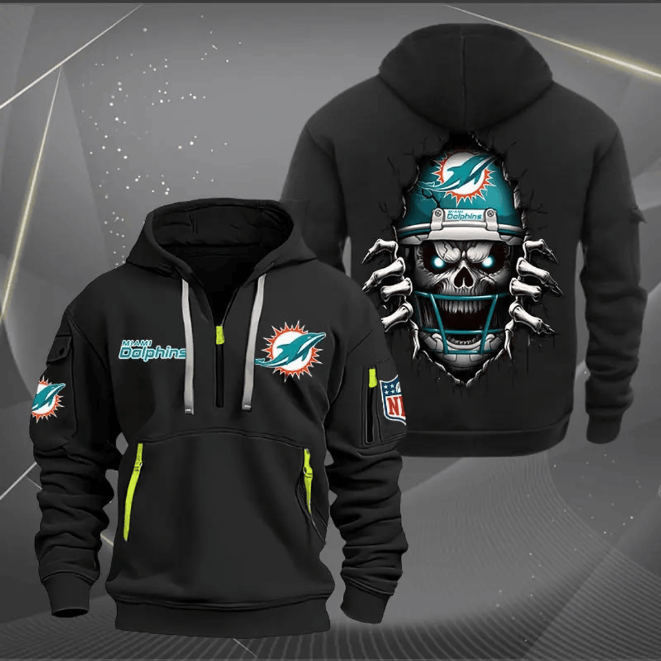 Miami Dolphins Tactical Hoodie, Football Fan Hoodie, Gift For Him Unisex T-shirt, Sweatshirt, Hoodie, Long Sleeve Tee - T-Shirt, Sweatshirt, Hoodie