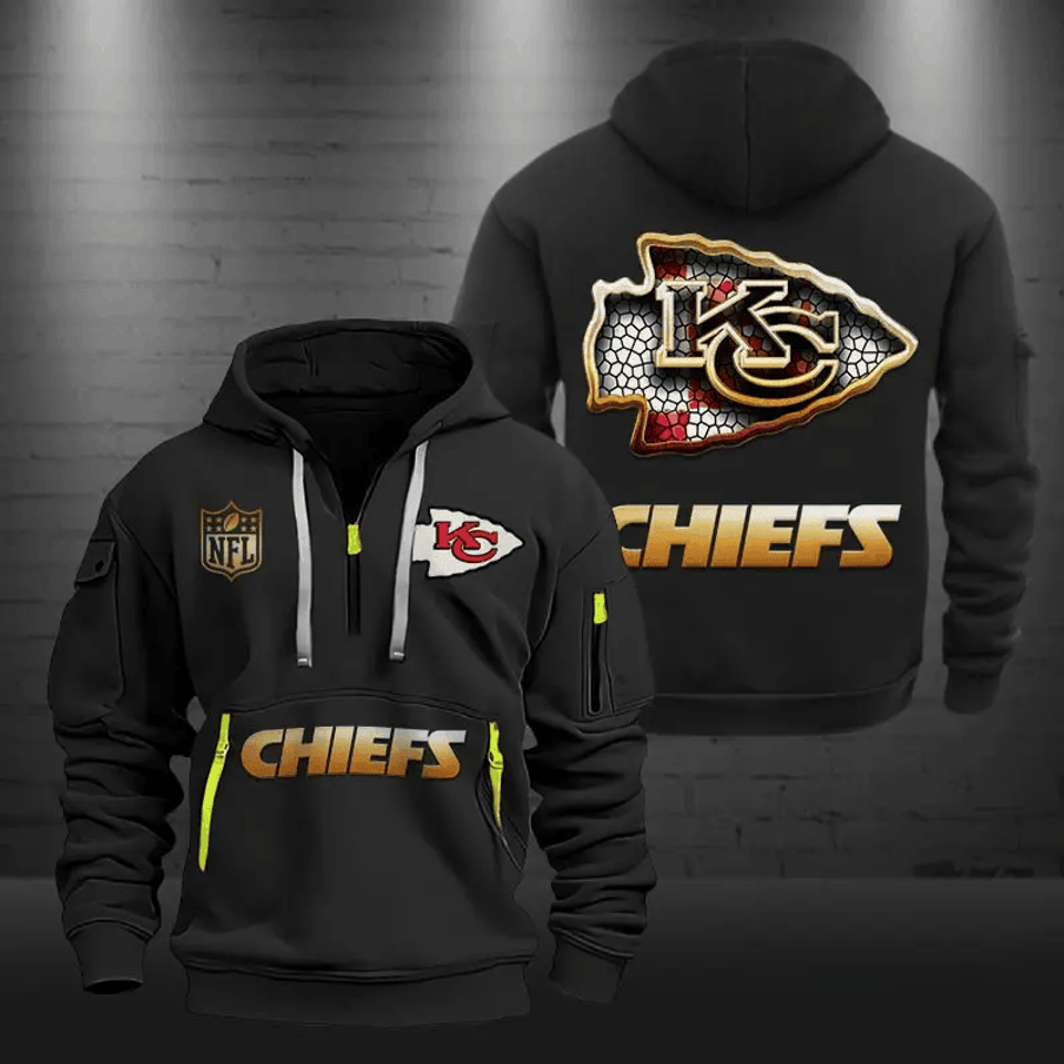 KC Chiefs Tactical Hoodie, Football Fan Hoodie, Military Style Sweatshirt Unisex T-shirt, Sweatshirt, Hoodie, Long Sleeve Tee - T-Shirt, Sweatshirt, Hoodie
