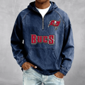 Tampa Bay Buccaneers Men's Denim Long - Sleeve Half-Zip Denim Hoodies Unisex T-shirt, Sweatshirt, Hoodie, Long Sleeve Tee - T-Shirt, Sweatshirt, Hoodie