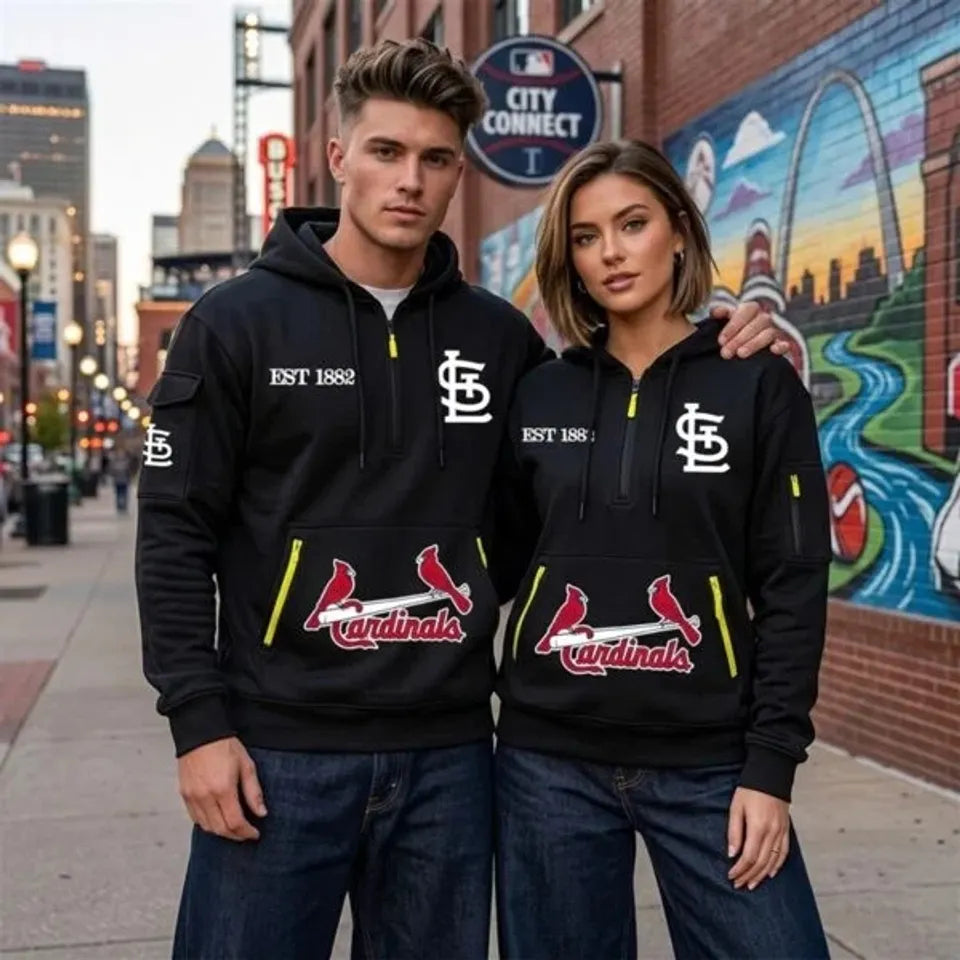2026 Cardinals Quarter Zip Hoodie Unisex T-shirt, Sweatshirt, Hoodie, Long Sleeve Tee - T-Shirt, Sweatshirt, Hoodie