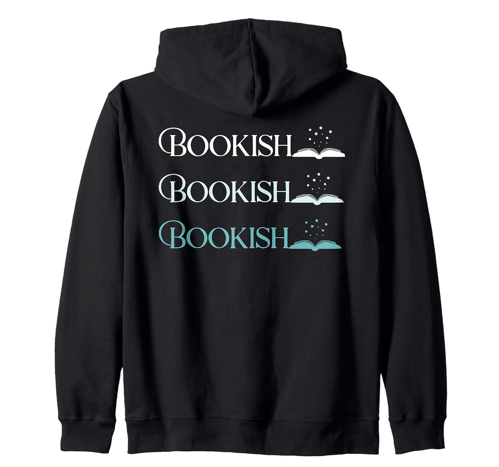 Bibliophile Book Lovers Book Blogger Hoodie - Minimalist Print for Adults - T-Shirt, Sweatshirt, Hoodie
