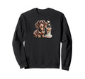 Dachshund Long Haired Dog Moms Sweatshirt - Custom Art Print for Adults - T-Shirt, Sweatshirt, Hoodie