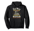 Tired Moms Book Club Coffee Chaos Hoodie - Aesthetic Graphic Unisex - T-Shirt, Sweatshirt, Hoodie