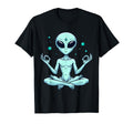 Meditation Alien Yoga Pose Relaxing T-Shirt - Custom Art Print Unisex - T-Shirt, Sweatshirt, Hoodie