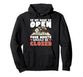 If My Book Is Open Your Mouth Should Hoodie - Fun Novelty Design Men Women - T-Shirt, Sweatshirt, Hoodie