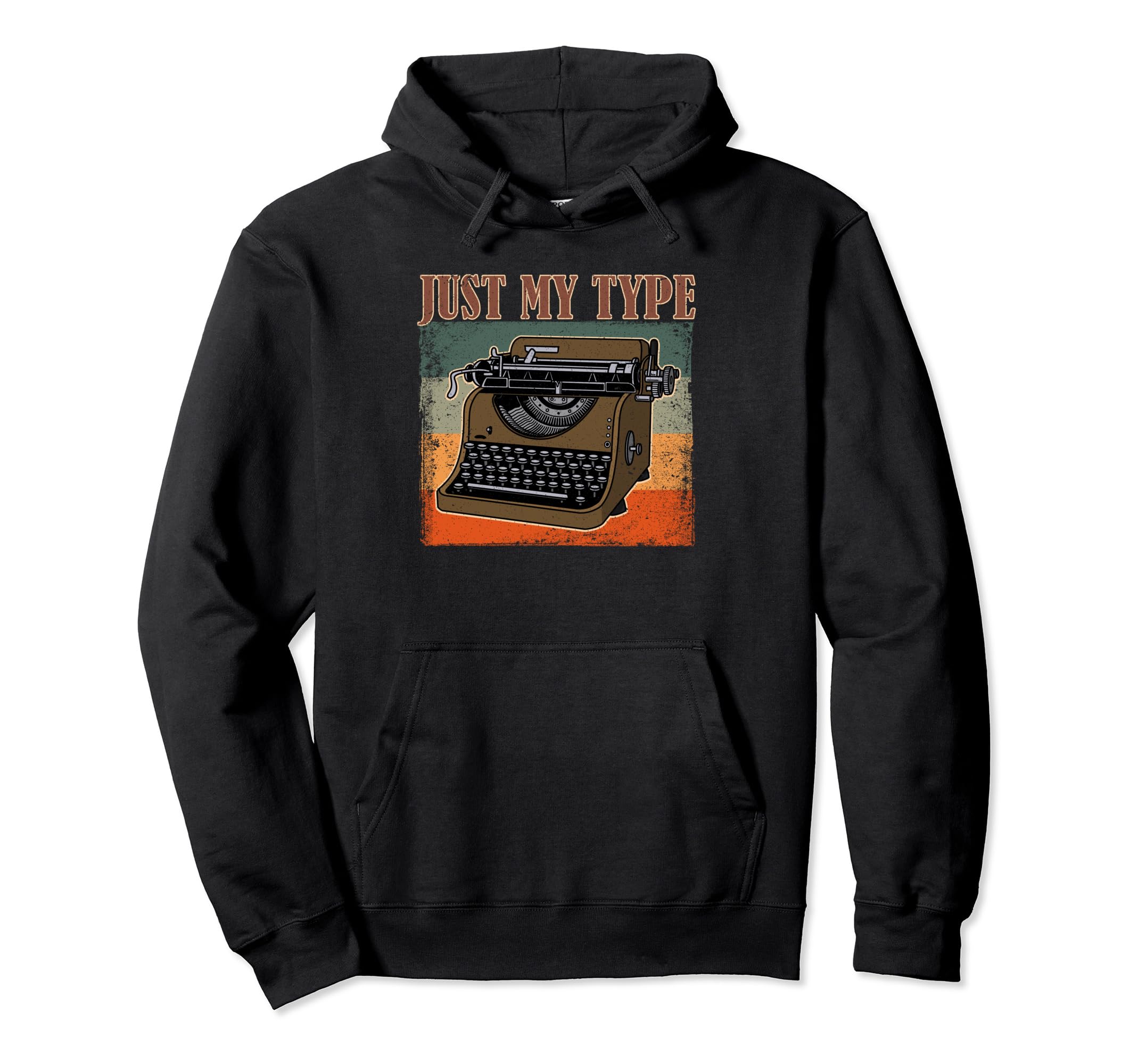 Typewriter Book Writing Literature Hoodie - Trendy Graphic for Adults - T-Shirt, Sweatshirt, Hoodie