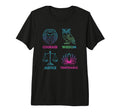 Four Pillars Stoicism Meditation And T-Shirt - Graphic Print Unisex - T-Shirt, Sweatshirt, Hoodie