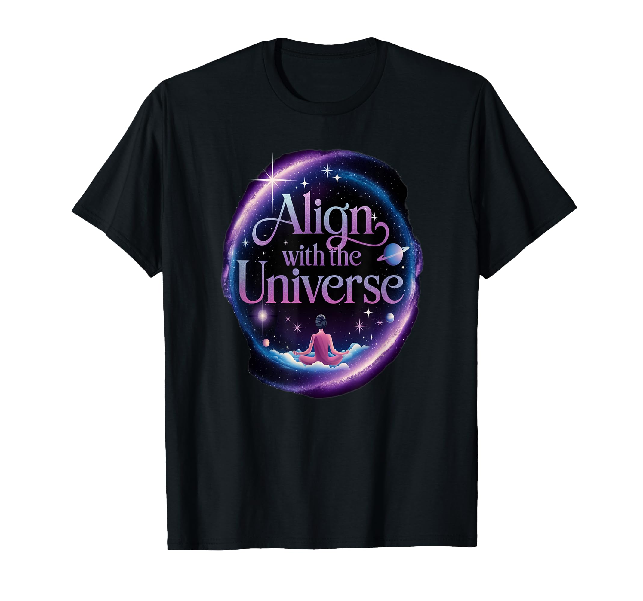 Align Universe Meditation T-Shirt - Casual Everyday Wear Men Women - T-Shirt, Sweatshirt, Hoodie