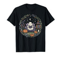 Halloween Ghost Reading Book Lover T-Shirt - Aesthetic Graphic for Adults - T-Shirt, Sweatshirt, Hoodie