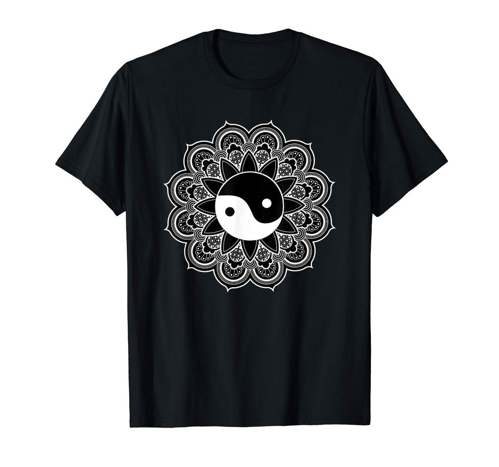 Yin Yang Mandala Art Taoism Meditation T-Shirt - Minimalist Print Unisex - T-Shirt, Sweatshirt, Hoodie