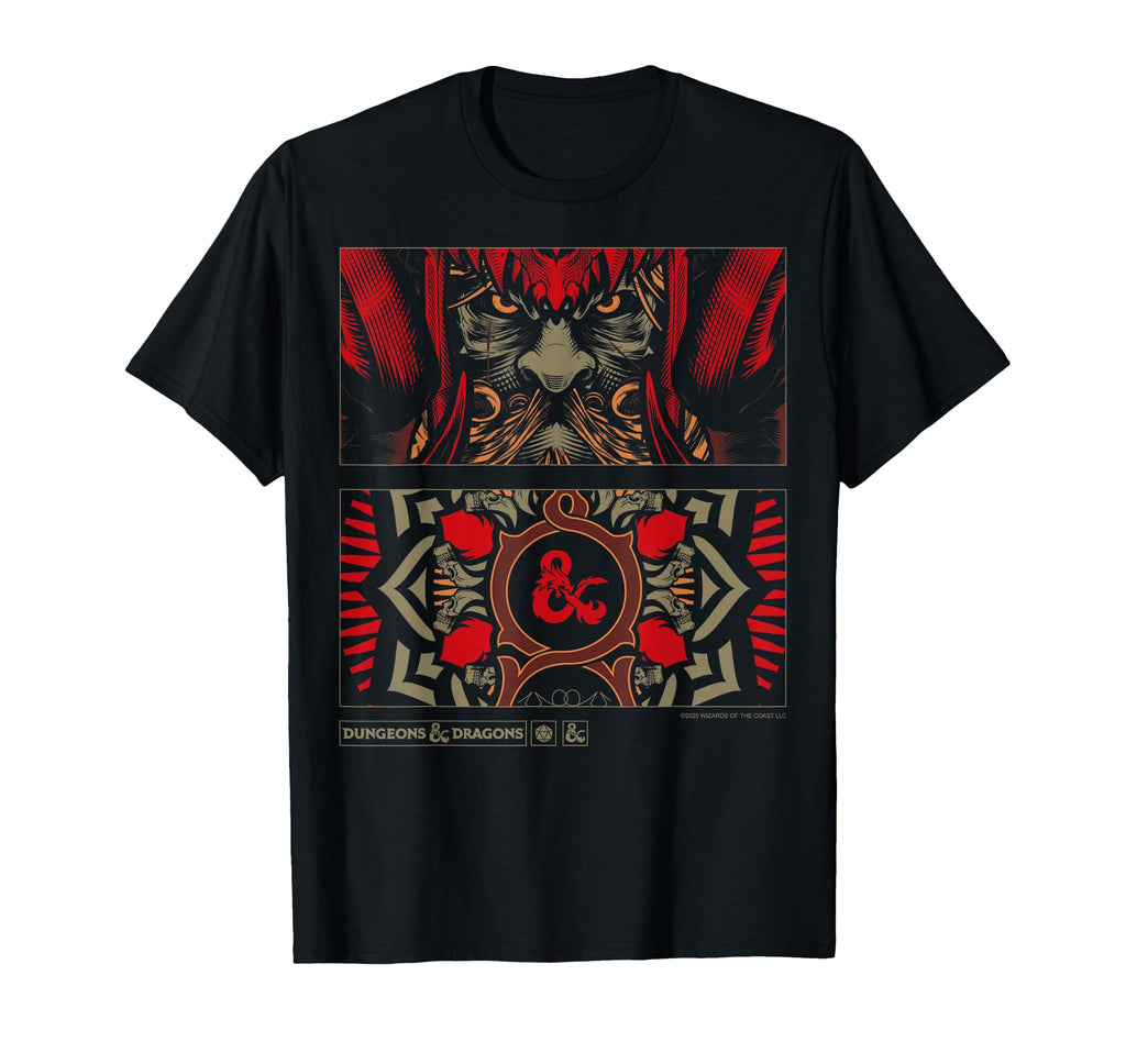 Dungeons Dragons Handbook Cover Art Panels T-Shirt - Trendy Graphic Unisex - T-Shirt, Sweatshirt, Hoodie