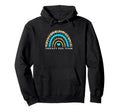 Boho Rainbow Animal Therapy Dog Team Hoodie - Custom Art Print for Adults - T-Shirt, Sweatshirt, Hoodie