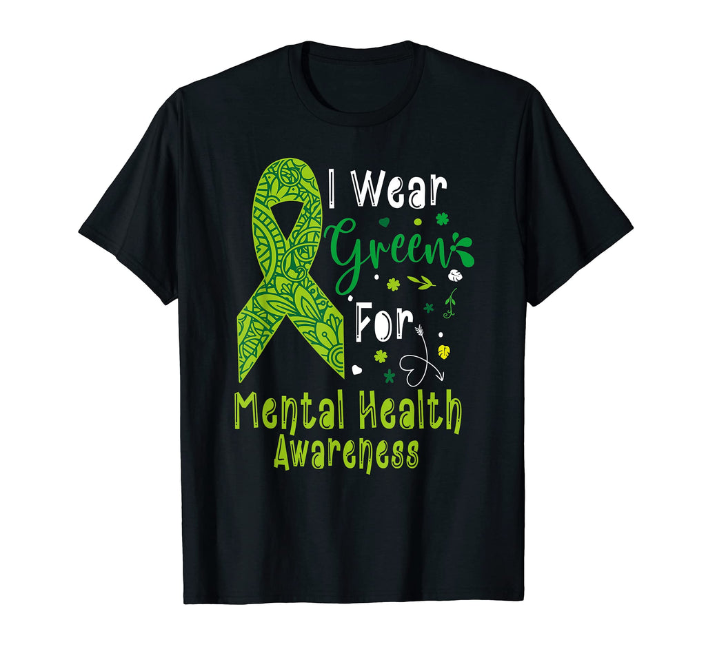 I Wear Green Mental Health Awareness T-Shirt - Unique Graphic for Adults - T-Shirt, Sweatshirt, Hoodie