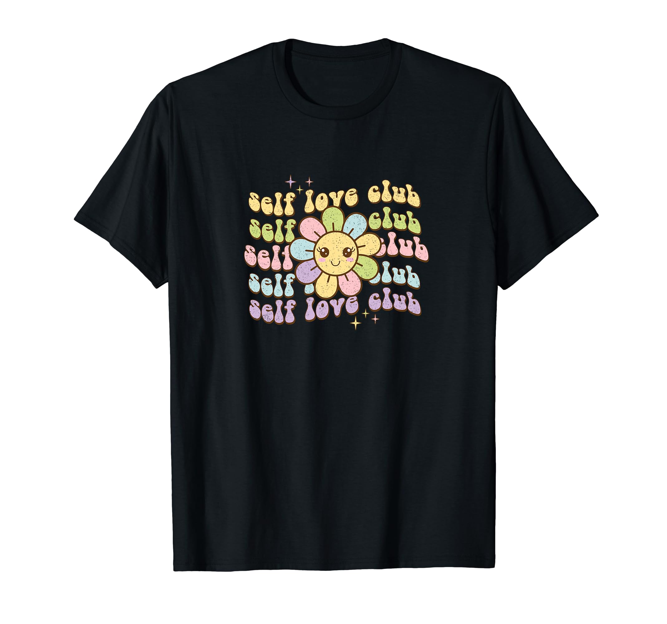 Self Love Club Flower T-Shirt - Custom Art Print Unisex - T-Shirt, Sweatshirt, Hoodie