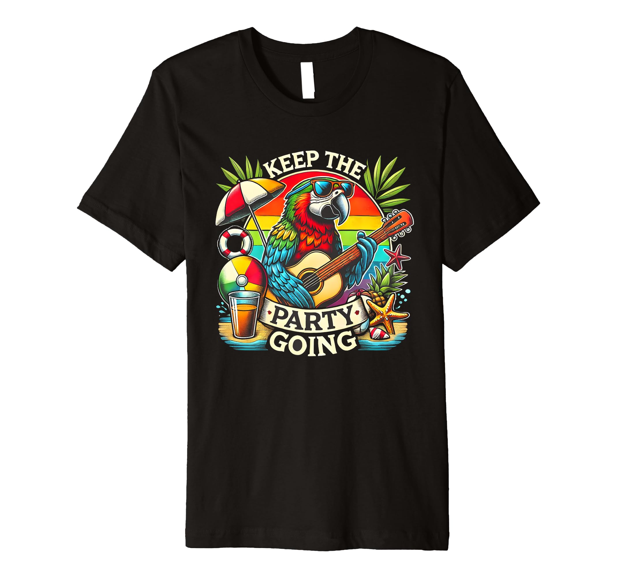 Keep Party Going Funny Parrot Tribute T-Shirt - Unique Graphic for Adults - T-Shirt, Sweatshirt, Hoodie