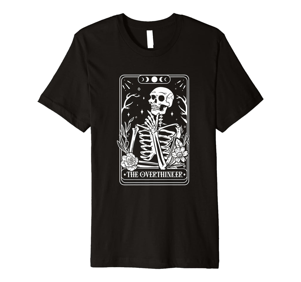 Overthinker Tarot T-Shirt - Minimalist Print for Adults - T-Shirt, Sweatshirt, Hoodie