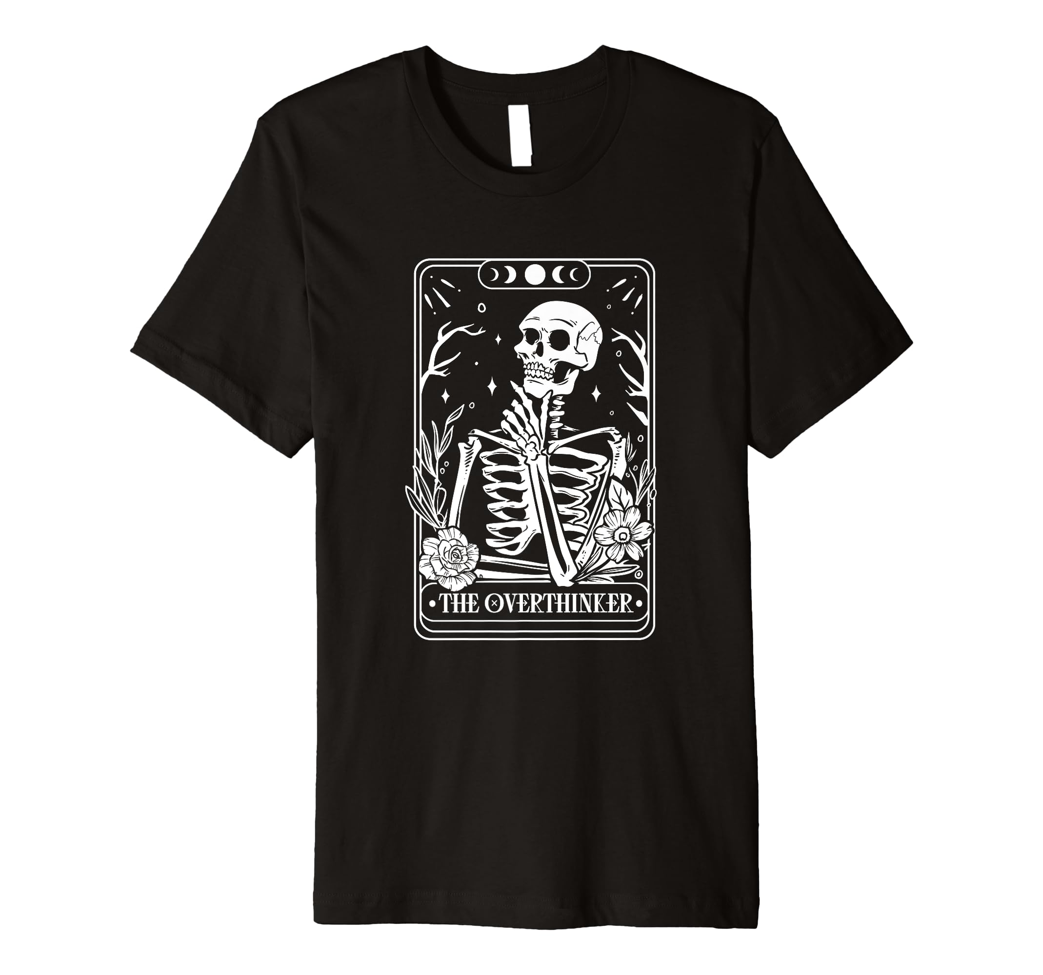 Overthinker Tarot T-Shirt - Minimalist Print for Adults - T-Shirt, Sweatshirt, Hoodie