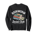 Bookworm Social Club Introvert Love Sweatshirt - Trendy Graphic Unisex - T-Shirt, Sweatshirt, Hoodie