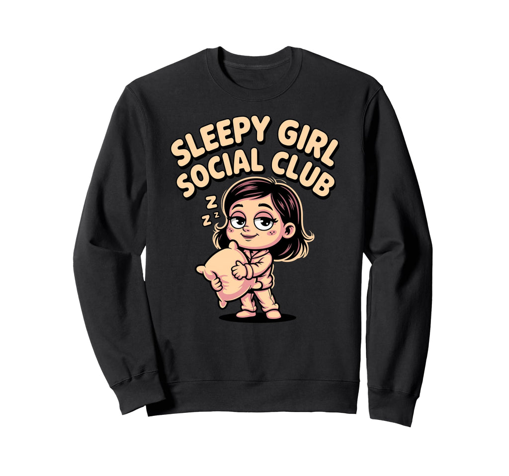 Sleepy Social Club Cozy Aesthetic Sweatshirt - Novelty Apparel Men Women - T-Shirt, Sweatshirt, Hoodie