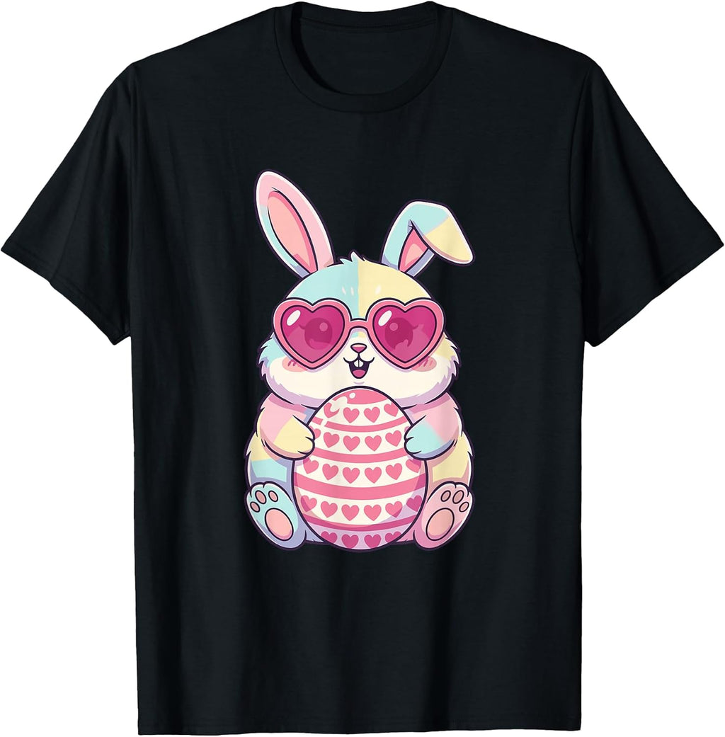 Cute Bunny Vibes Easter Pastel Animal Designs Unisex T-shirt, Sweatshirt, Hoodie, Long Sleeve Tee - T-Shirt, Sweatshirt, Hoodie
