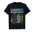 Embrace Neurodiversity Brain Adhd T-Shirt - Streetwear Style for Adults - T-Shirt, Sweatshirt, Hoodie