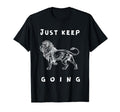 Keep Going Funny Motivational T-Shirt - Minimalist Print for Adults - T-Shirt, Sweatshirt, Hoodie