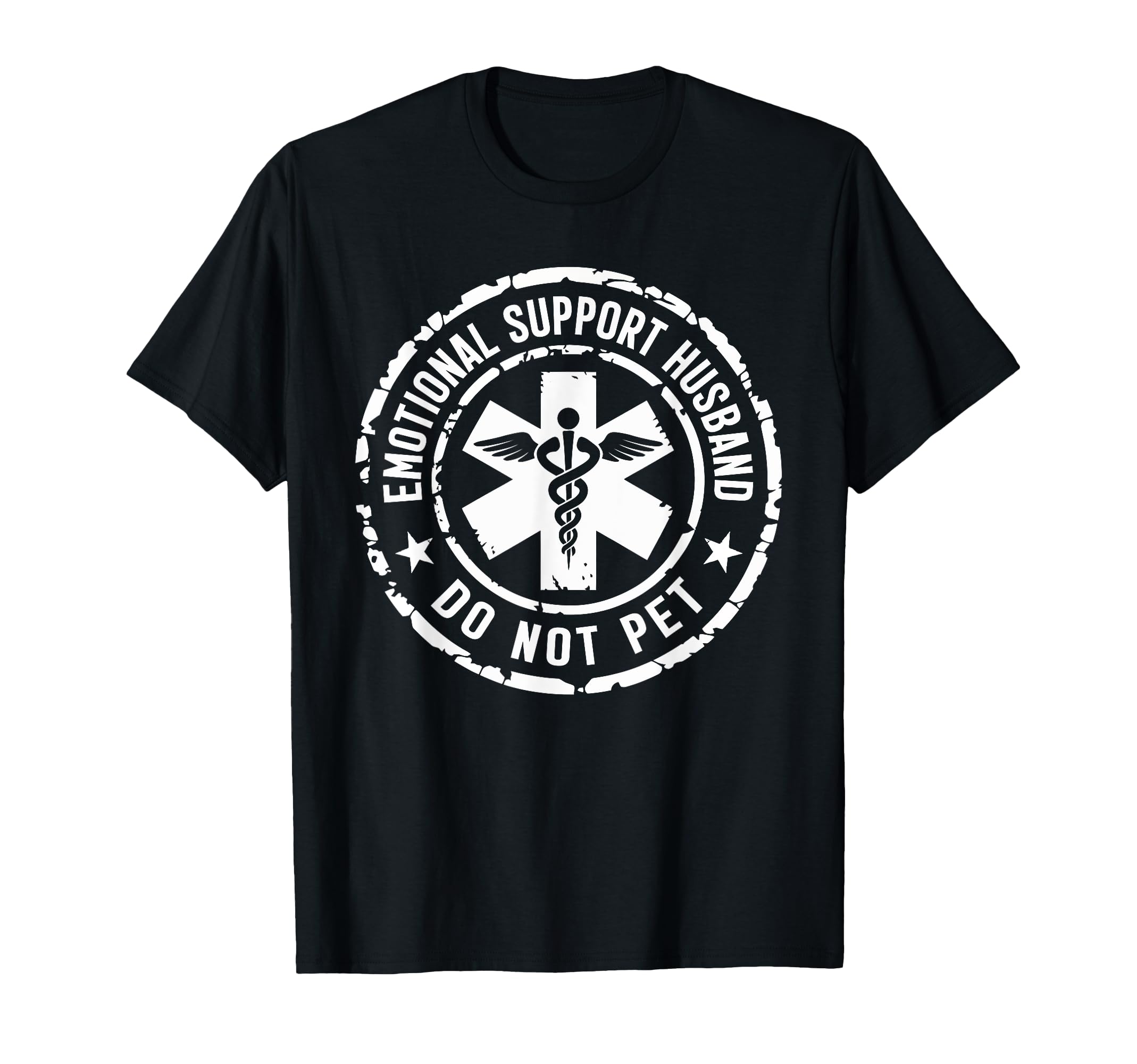 Emotional Support Husband Do Not Pet T-Shirt - Minimalist Print for Adults - T-Shirt, Sweatshirt, Hoodie