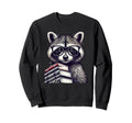 Raccoon Glasses And Books Sweatshirt - Streetwear Style for Adults - T-Shirt, Sweatshirt, Hoodie