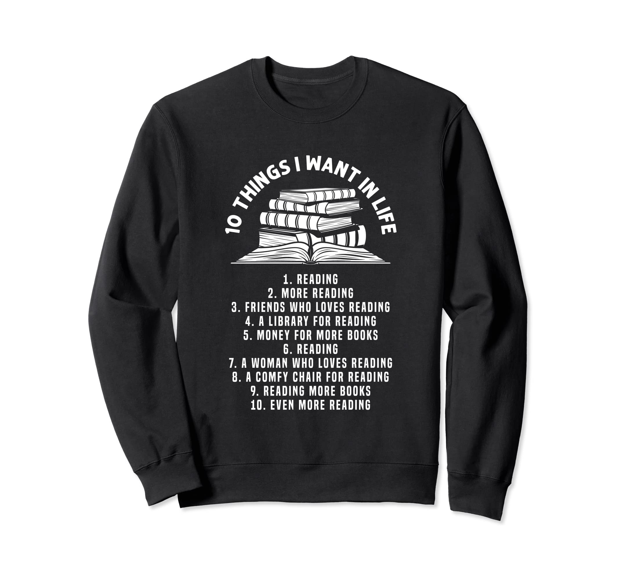 Reading Book Literature Bookworm Sweatshirt - Minimalist Print Unisex - T-Shirt, Sweatshirt, Hoodie