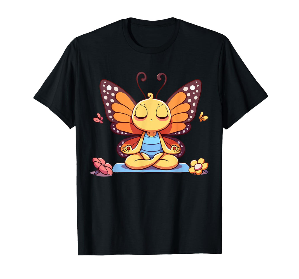 Meditation Butterfly Yoga Pose T-Shirt - Casual Everyday Wear for Adults - T-Shirt, Sweatshirt, Hoodie