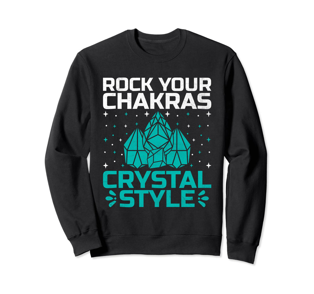 Spiritual Crystal Stones Healing Sweatshirt - Minimalist Print Unisex - T-Shirt, Sweatshirt, Hoodie