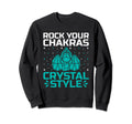 Spiritual Crystal Stones Healing Sweatshirt - Minimalist Print Unisex - T-Shirt, Sweatshirt, Hoodie