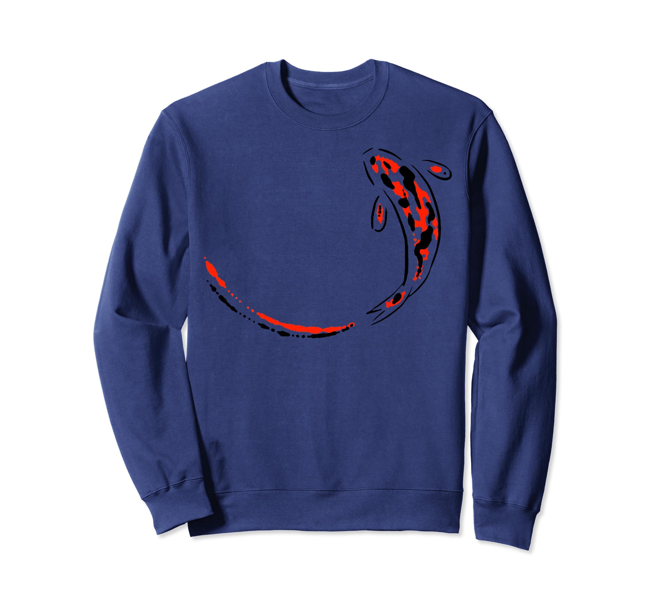 Koi Carp Zen Minimal Art Painting Sweatshirt - Custom Art Print Men Women - T-Shirt, Sweatshirt, Hoodie