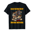 Funny Dragon Read Book Easily T-Shirt - Trendy Graphic Men Women - T-Shirt, Sweatshirt, Hoodie