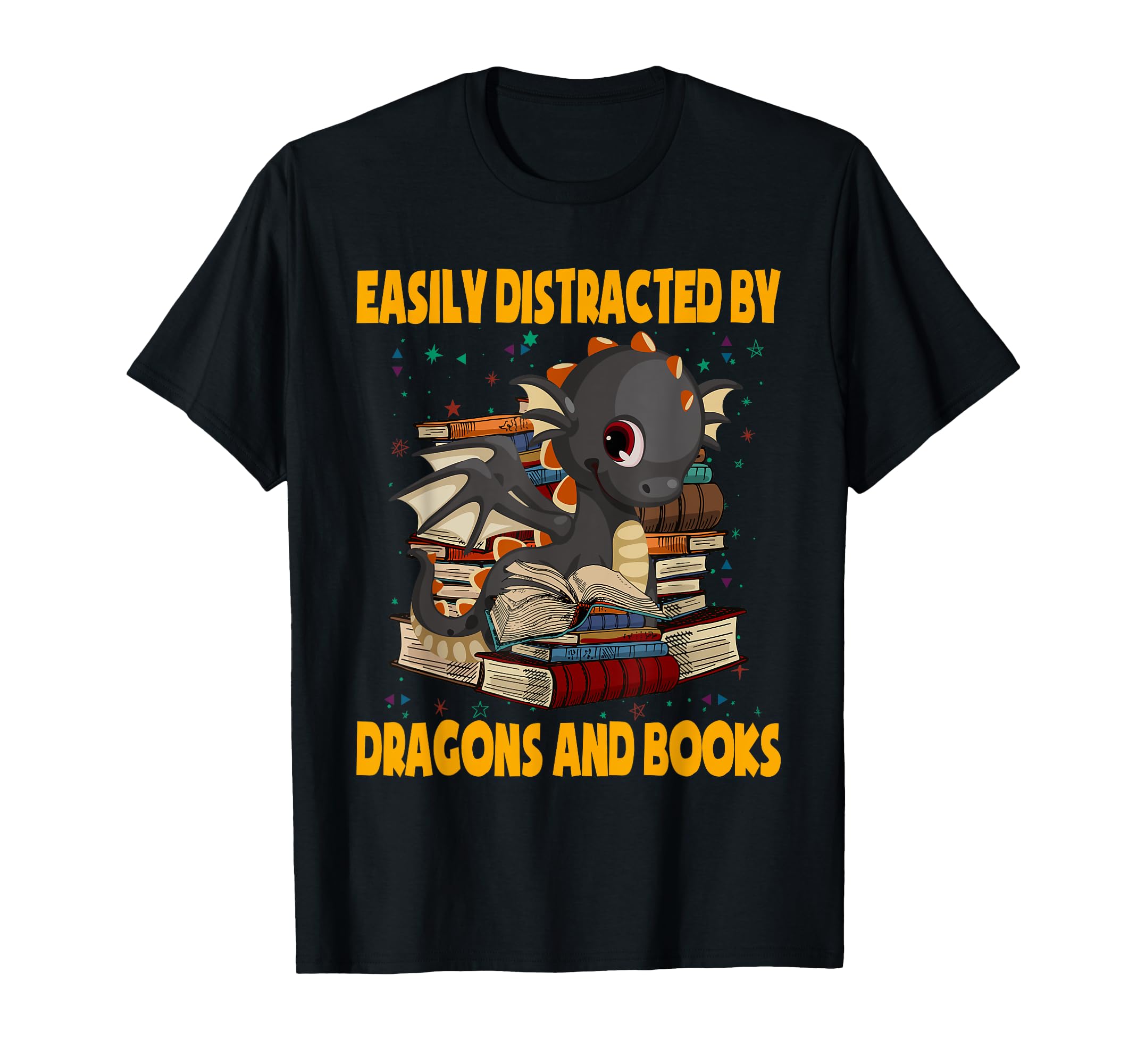 Funny Dragon Read Book Easily T-Shirt - Trendy Graphic Men Women - T-Shirt, Sweatshirt, Hoodie