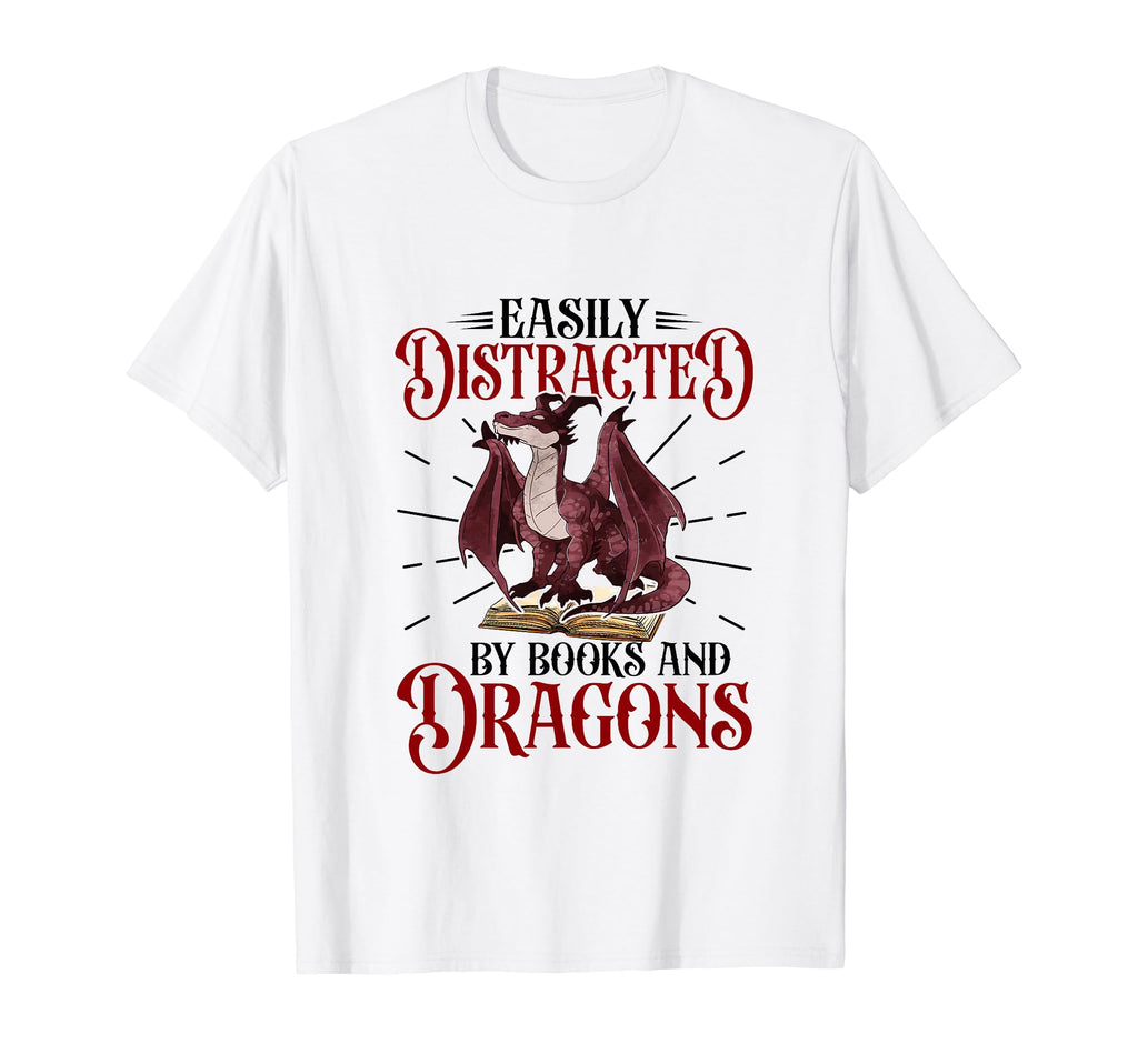 Book Nerd Easily Distracted T-Shirt - Casual Everyday Wear for Adults - T-Shirt, Sweatshirt, Hoodie