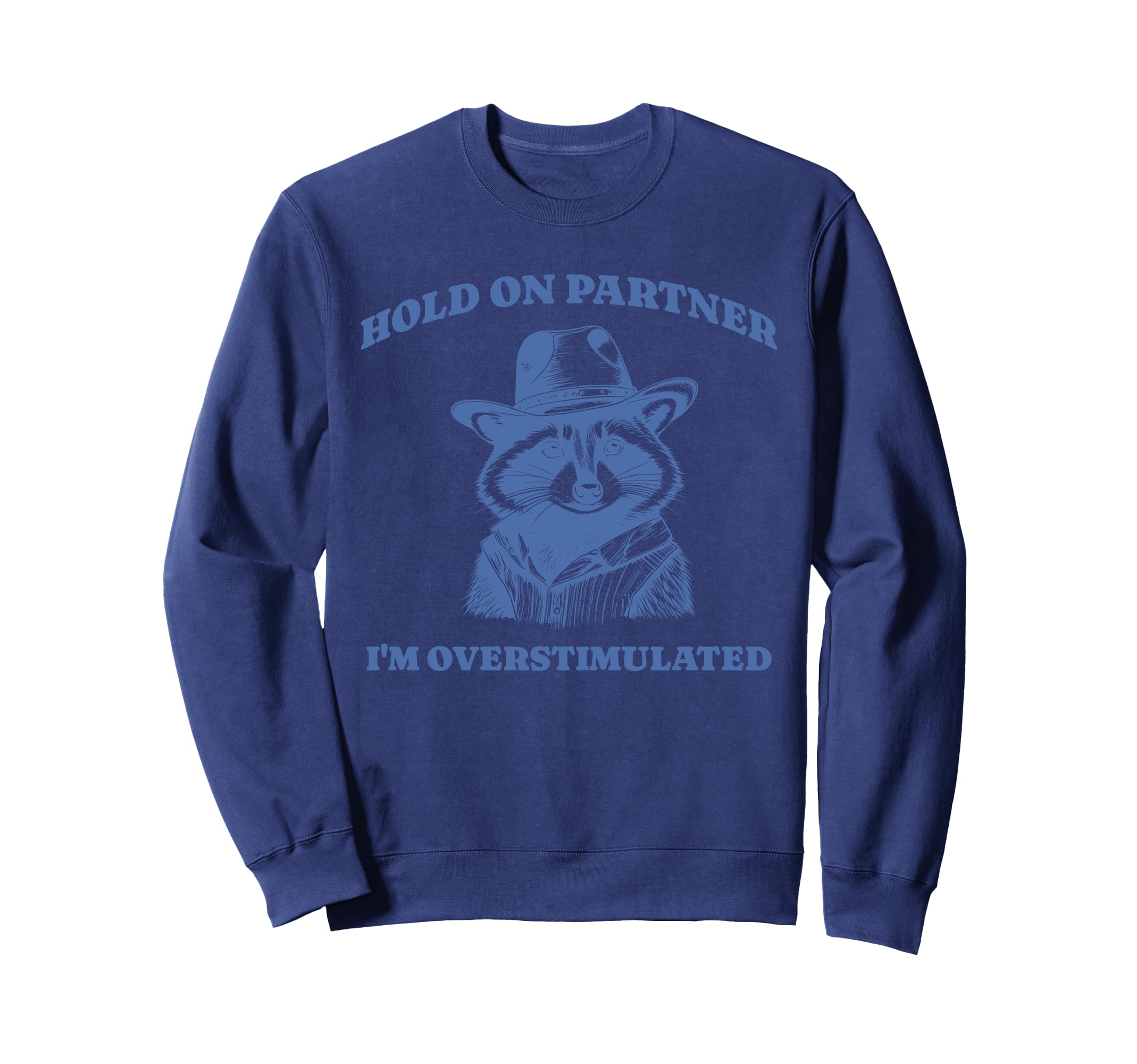Funny Raccoon Meme Hold Partner Sweatshirt - Trendy Graphic Unisex - T-Shirt, Sweatshirt, Hoodie