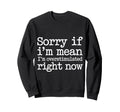 Sorry If Im Mean Im Overstimulated Sweatshirt - Unique Graphic Men Women - T-Shirt, Sweatshirt, Hoodie