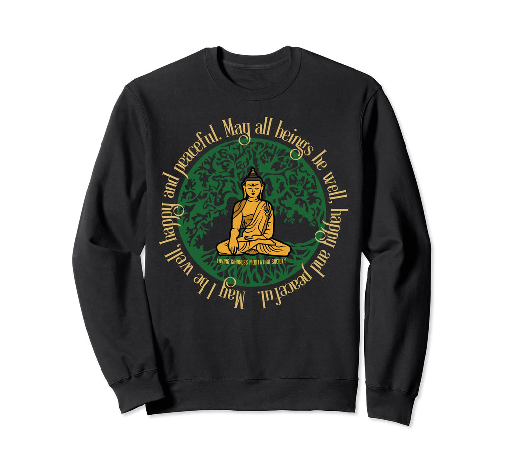 Buddha Mindfulness Buddhist Sweatshirt - Minimalist Print Men Women - T-Shirt, Sweatshirt, Hoodie