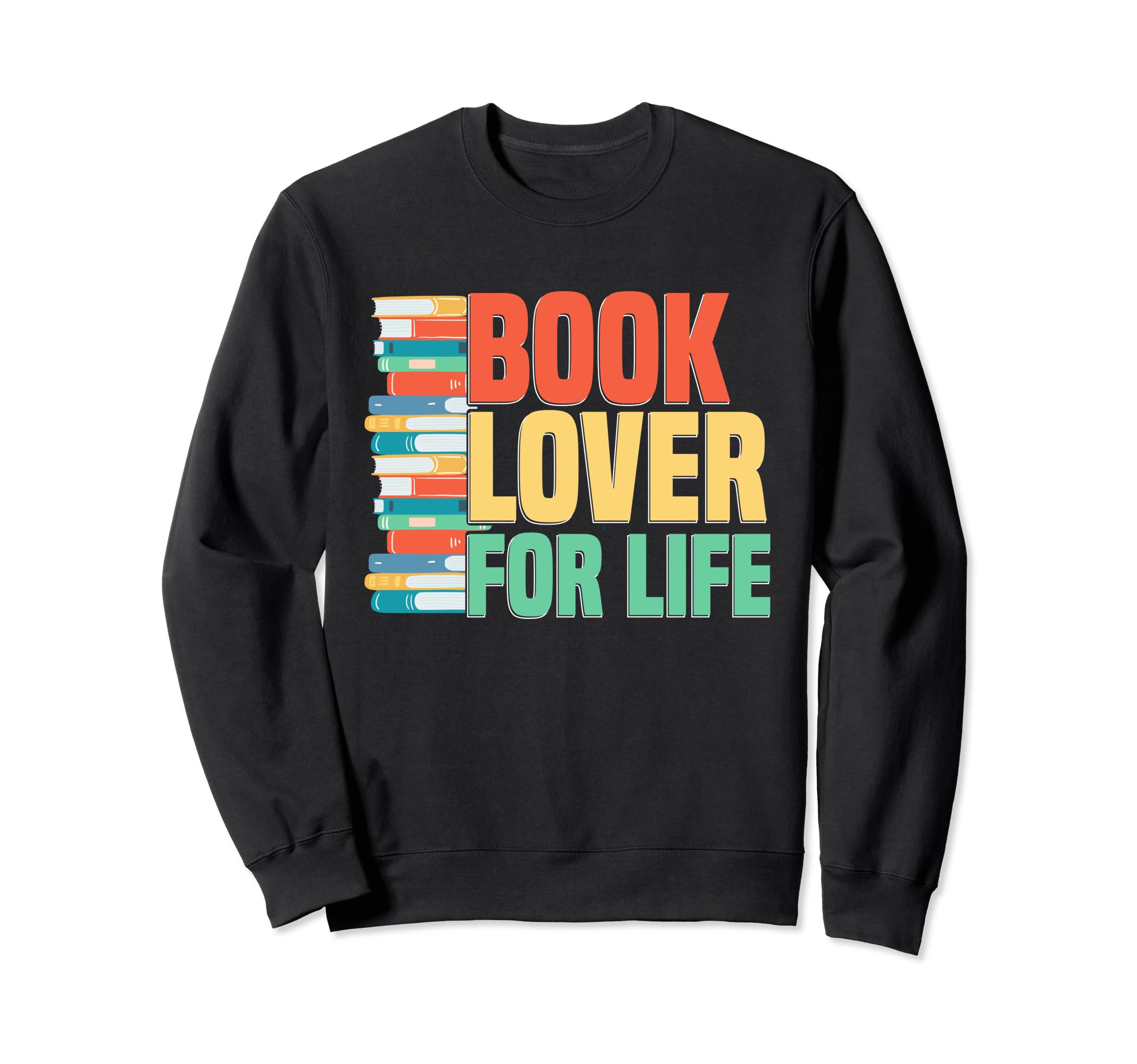 Reading Bookshelf Book Club Nerdy Sweatshirt - Graphic Print Men Women - T-Shirt, Sweatshirt, Hoodie