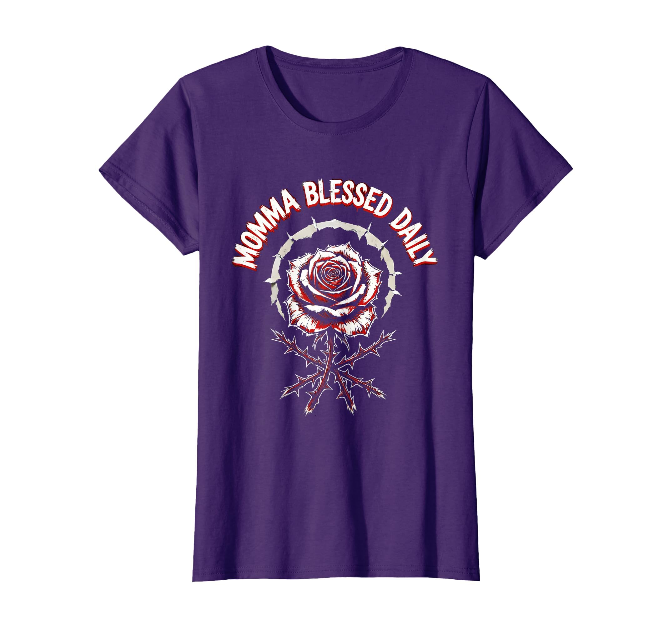 Momma Blessed Daily Faith And T-Shirt - Aesthetic Graphic Men Women - T-Shirt, Sweatshirt, Hoodie