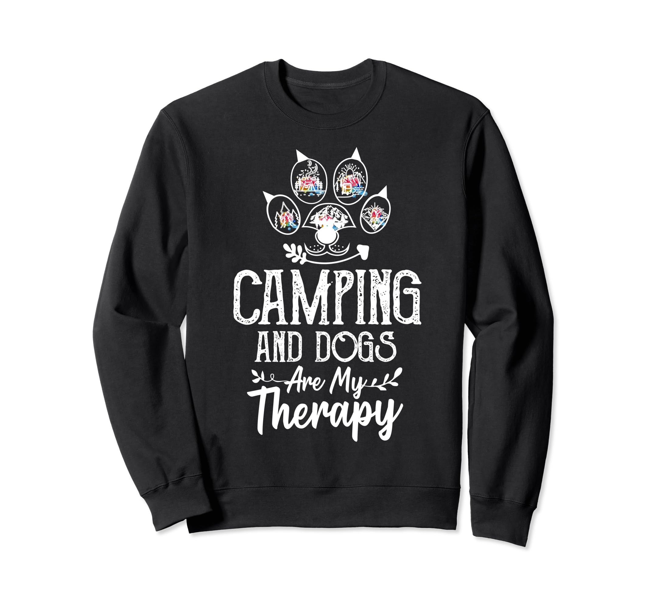 Mountain Funny Camping And Dog Sweatshirt - Fun Novelty Design Men Women - T-Shirt, Sweatshirt, Hoodie
