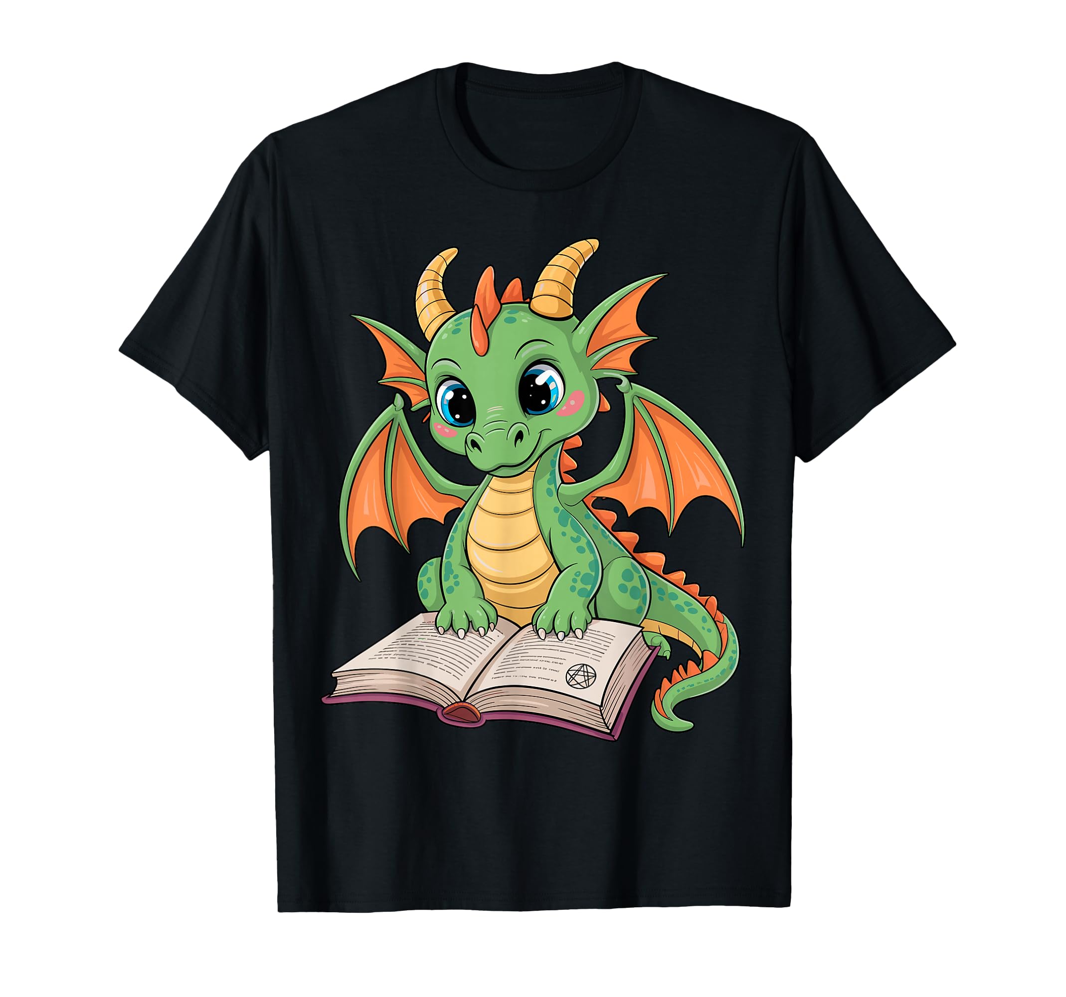 Dragon Reading Book T-Shirt - Minimalist Print Unisex - T-Shirt, Sweatshirt, Hoodie