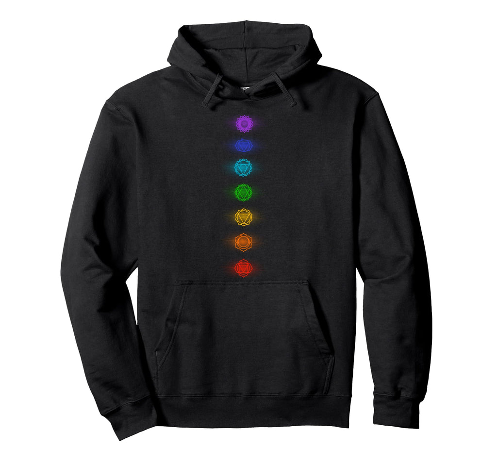 Chakras Yoga Meditation Zen Om Namaste Hoodie - Casual Everyday Wear Unisex - T-Shirt, Sweatshirt, Hoodie